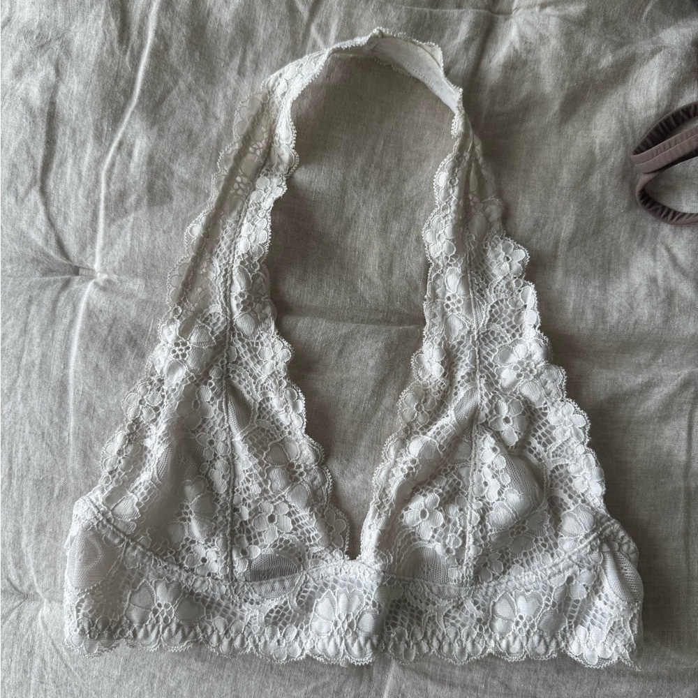 Lace Halter Bralette in Ivory by Free people